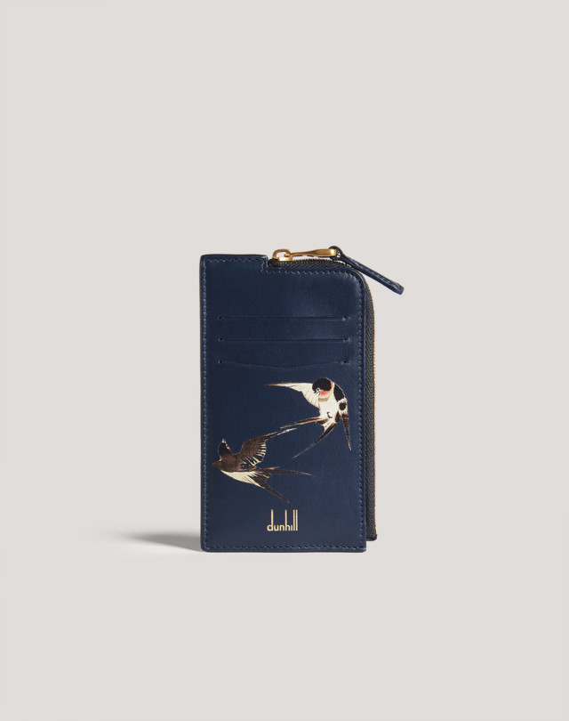 DUNHILL ВИЗИТНИЦА НА МОЛНИИ SPRING SWALLOWS ВИЗИТНИЦА Для Мужчин f