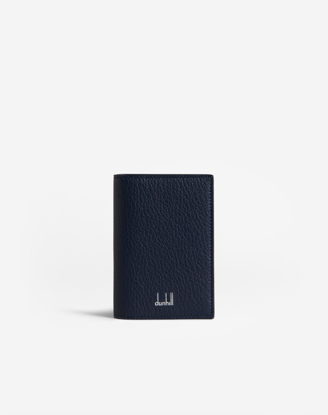 Men's Navy Duke Fine Leather Business Card Case | dunhill US