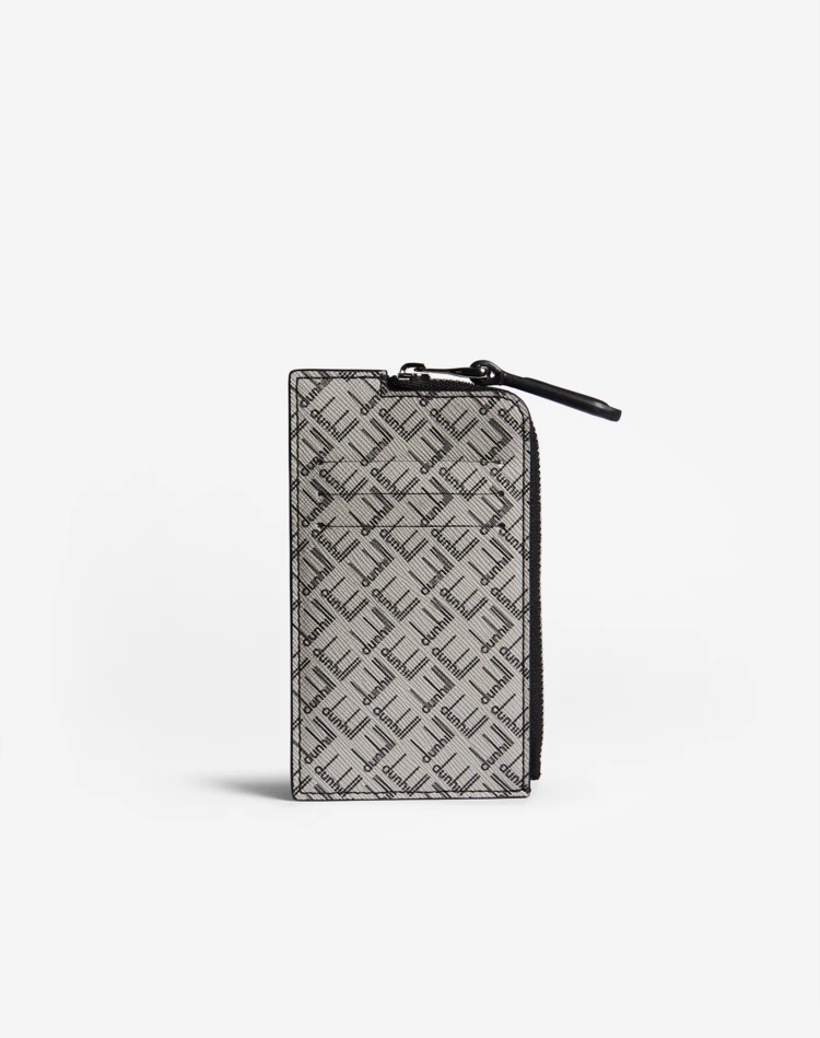 DUNHILL SIGNATURE ZIP CARD CASE DUNHILL CARD CASES Man DUNHILL SIGNATURE ZIP CARD CASE f