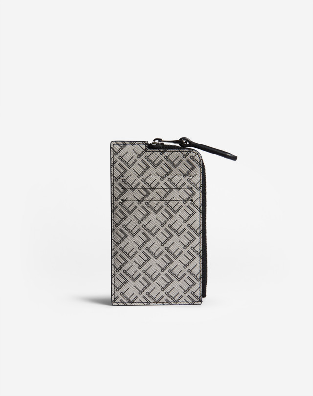 DUNHILL DUNHILL SIGNATURE ZIP CARD CASE CARD CASES Man f