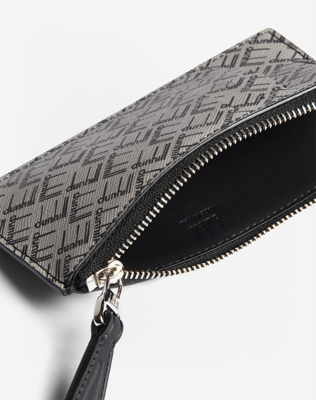 DUNHILL DUNHILL SIGNATURE ZIP CARD CASE CARD CASES Man r